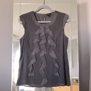 Ann Taylor Silk Ruffle Top - FREE w/ Purchase